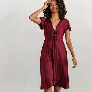 Baltic Born Poppy Satin Midi Dress